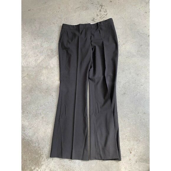 Elie Tahari Pants Black Wool Trouser Dress Pleat Front Size 10 - Picture 6 of 8
